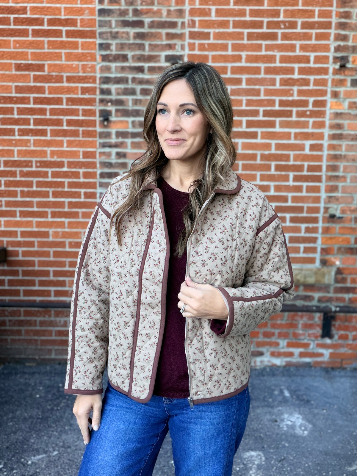 The Primrose Floral Quilted Jacket