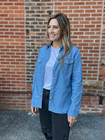 The Cami Denim Long Sleeve