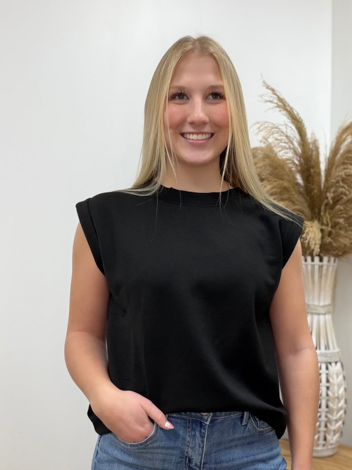 The Kennah Sleeveless Scuba Casual Top