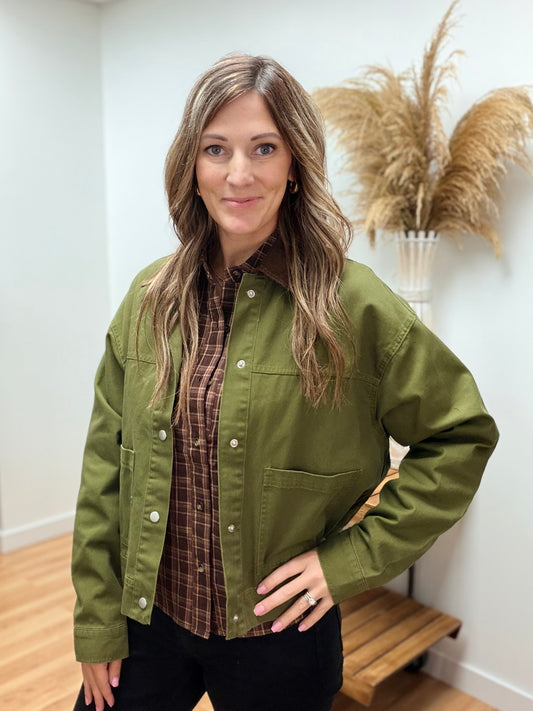 The Corbin Dark Olive Jacket