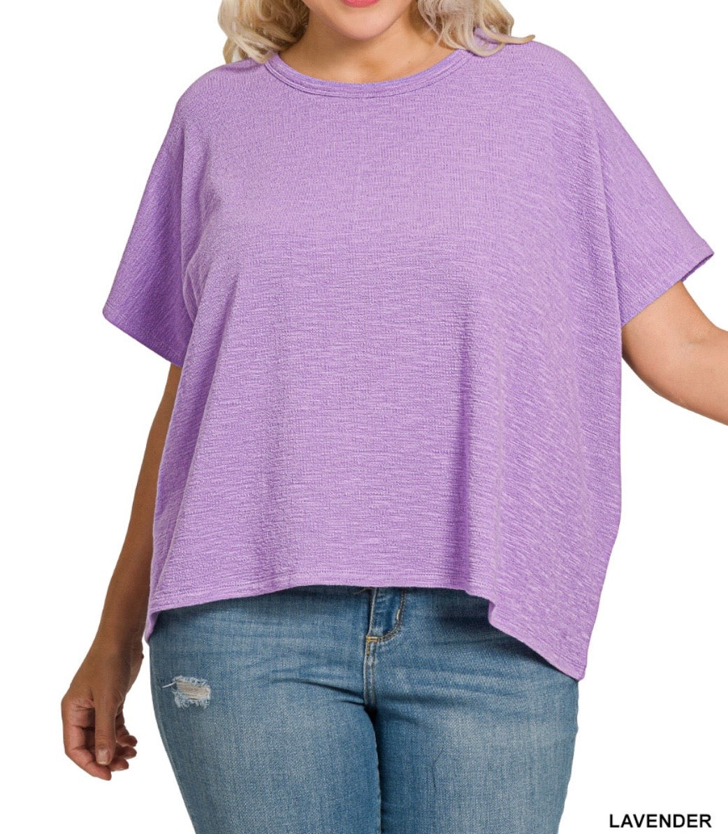 The Lara Curvy Drop Shoulder Short Sleeve