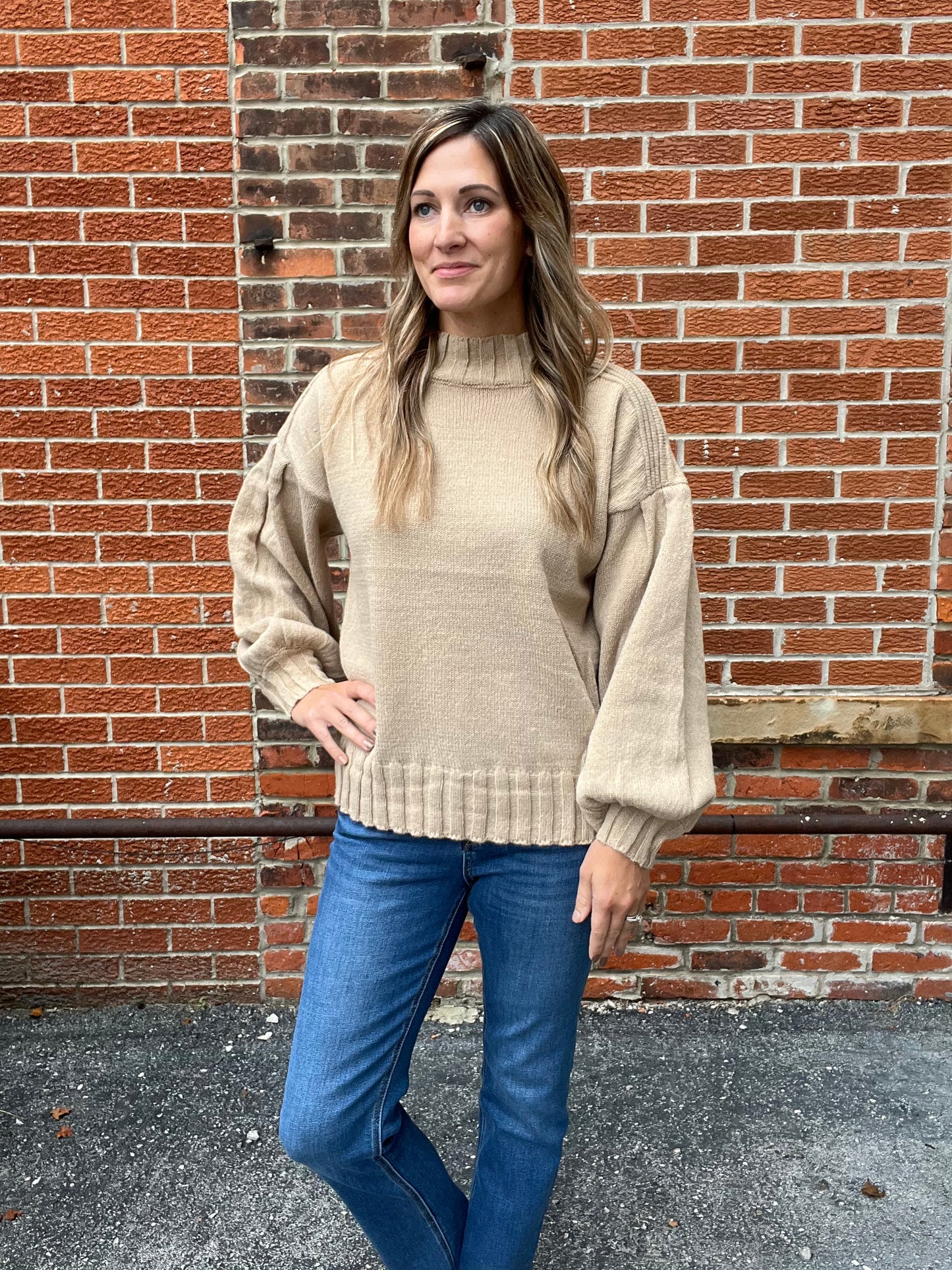 The Dexter Mocha Ribbed Sweater