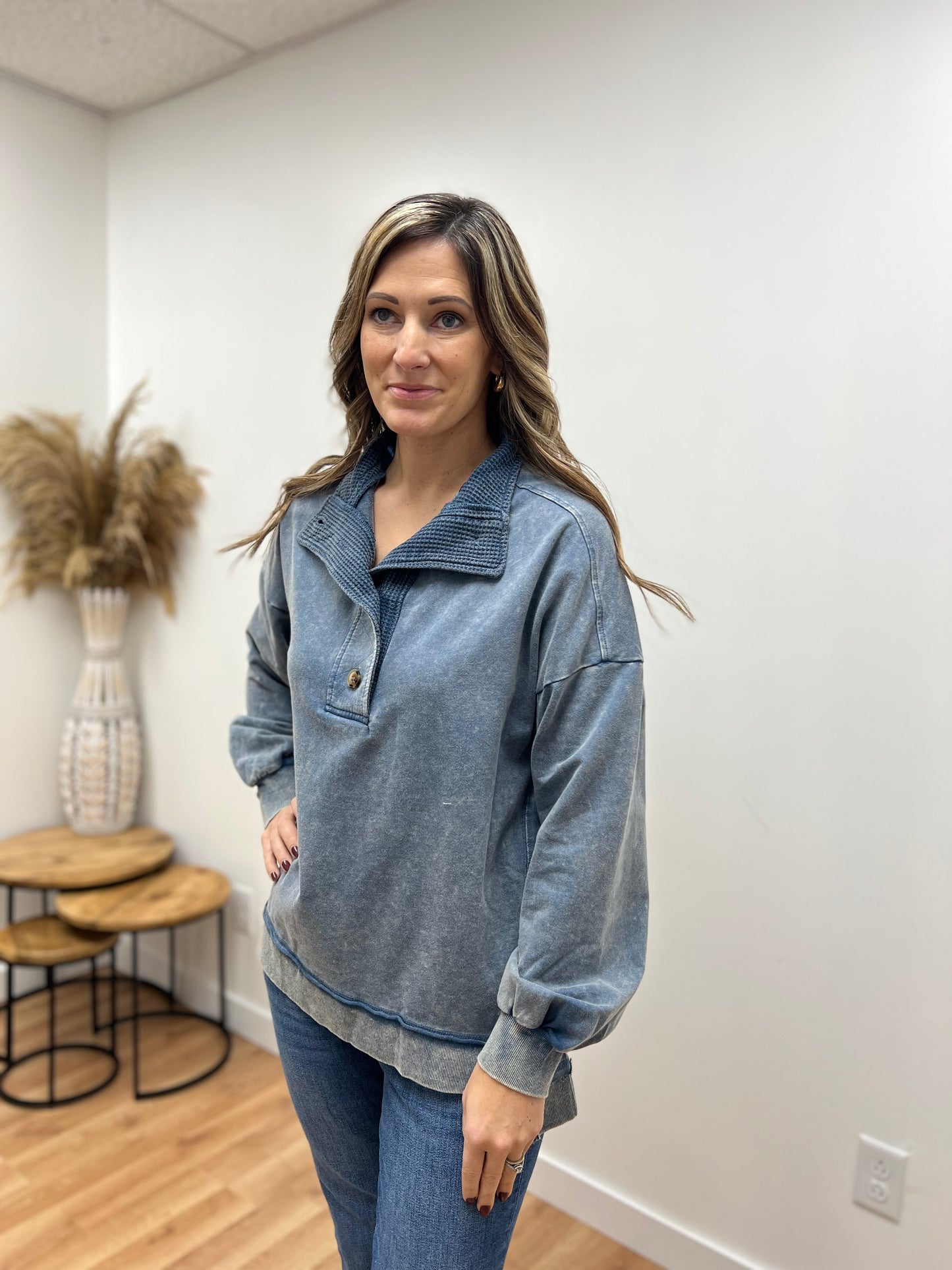 The Esti Oversized Textured Pullover