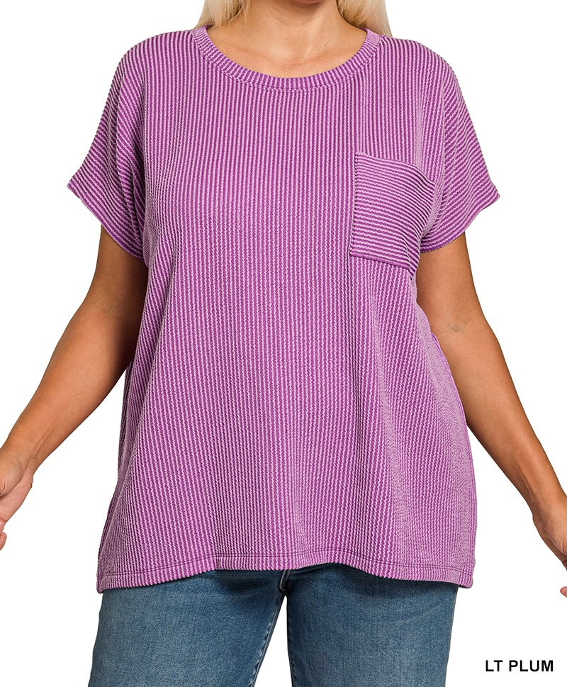 The Delaney Curvy Textured Top