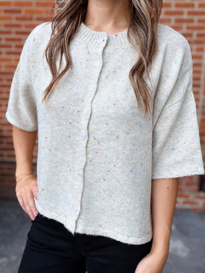 The Lea Button Up Quarter Cardigan