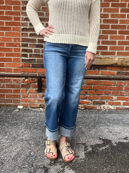 The Roslyn Straight Leg Risen Jeans