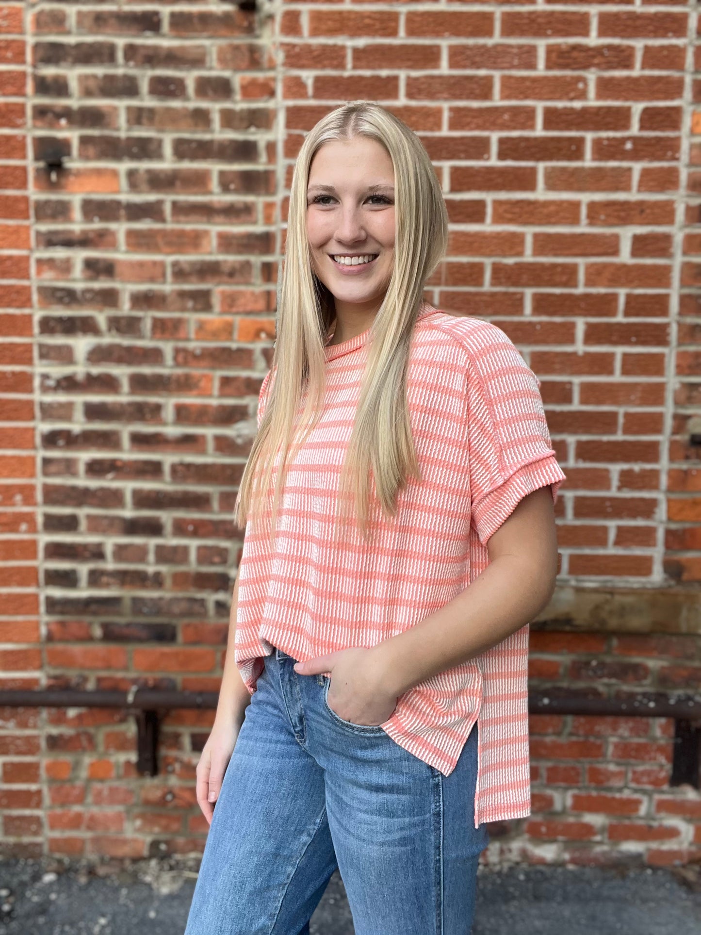 The Millo Raised Ribbed Top