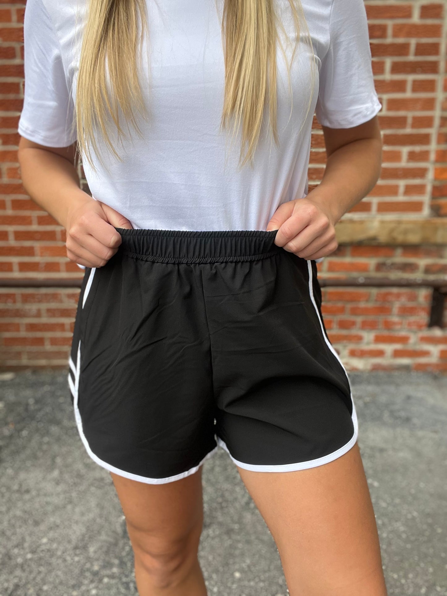 The Quinn Sporty Stripe Shorts
