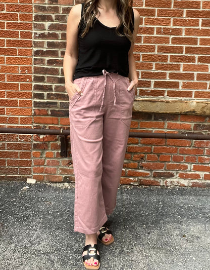 The Amara Elastic Waisted Wide Leg Pants