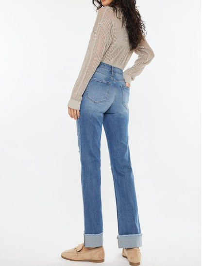 KanCan High Rise Straight Jeans