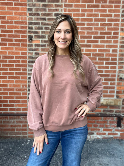 The Acid Wash Taylor Pullover Sweatshirt