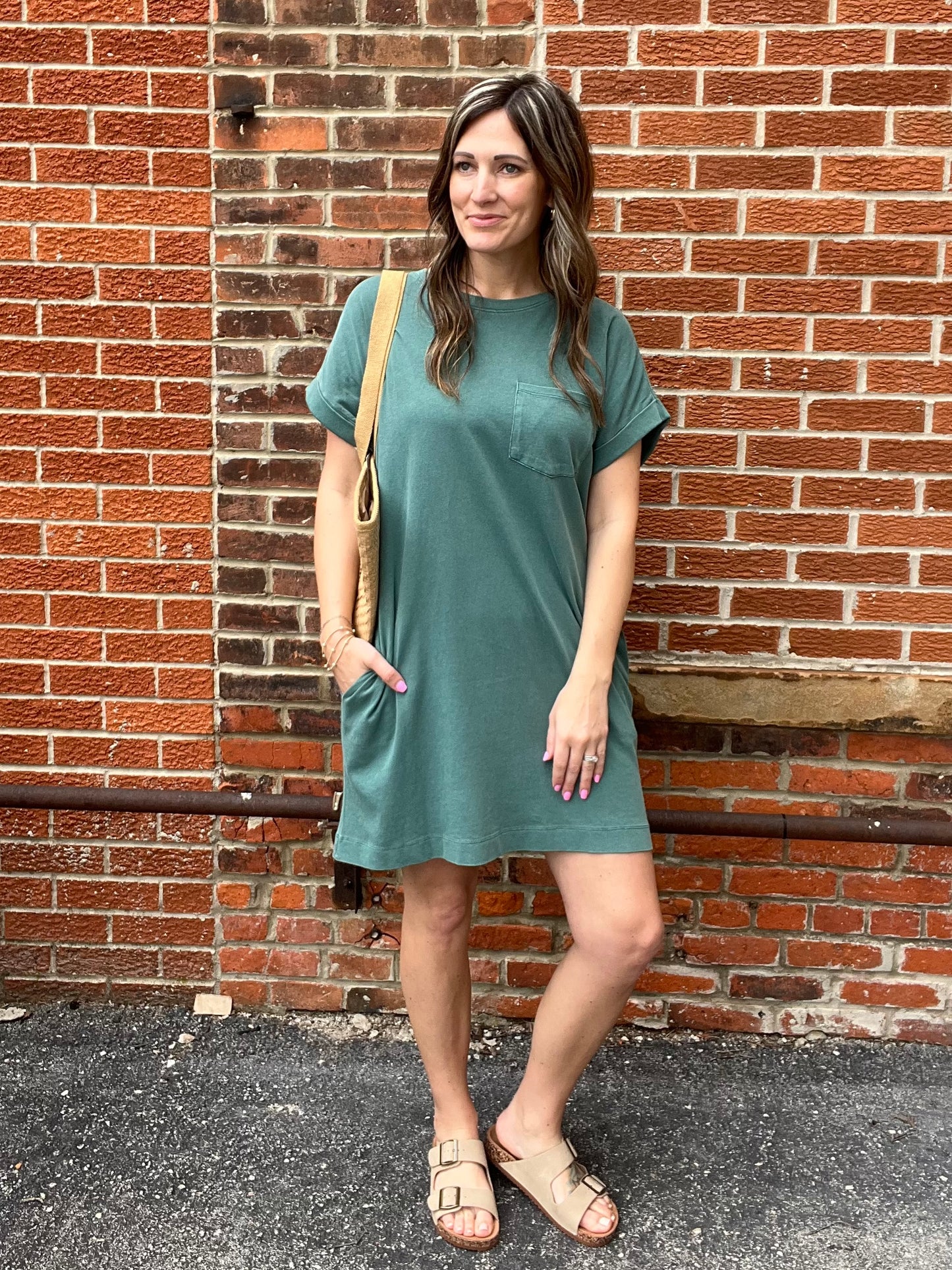 The Elara Relaxed Pocketed Dress