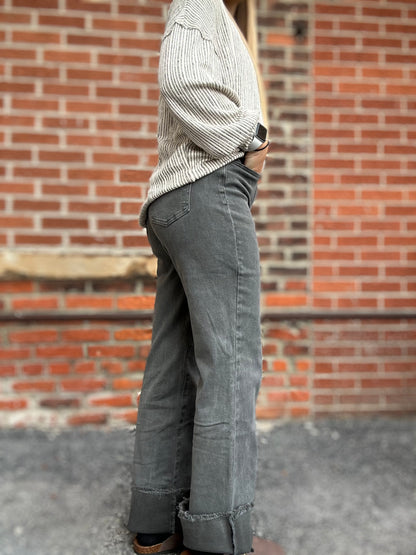 The Smokey Ash Black Full Length Jeans