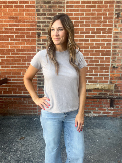The Skyler Slub Short Sleeve Top