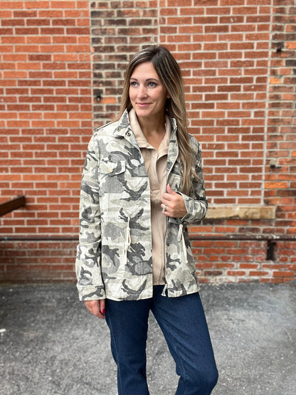 The Kalli Camo Utility Jacket