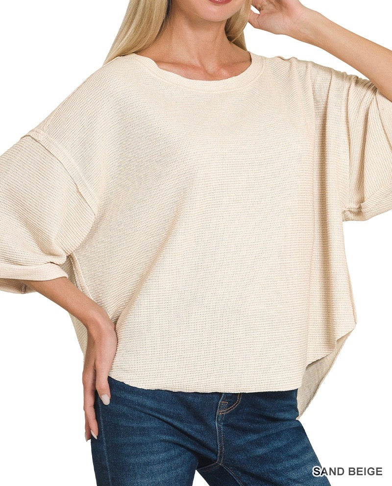 The Sienna Relaxed Drop Shoulder Oversized Top