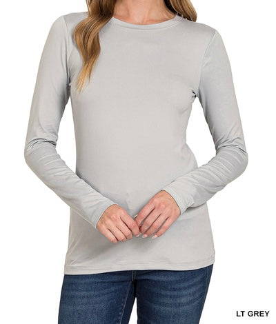 The Kailany Long Sleeve Brushed Basic Top