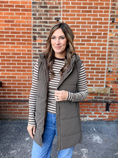 The Hager Striped Long Sleeve Top