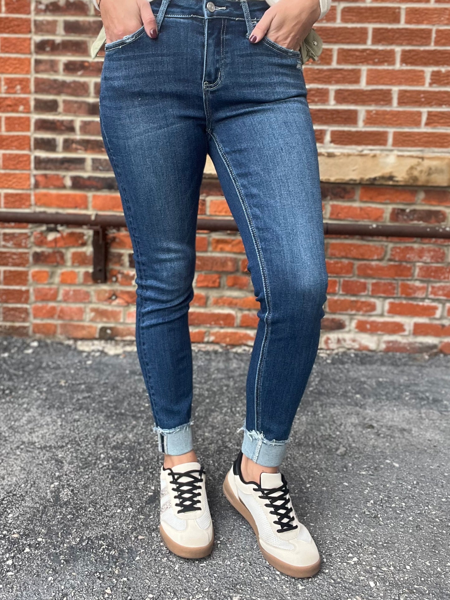 The Reflex Mid Rise Dark Skinny’s