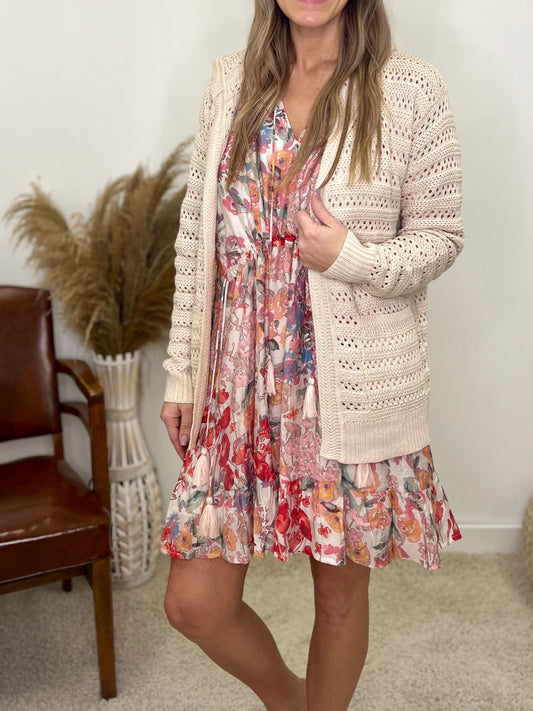 The Kacie Spring Open Front Cardigan