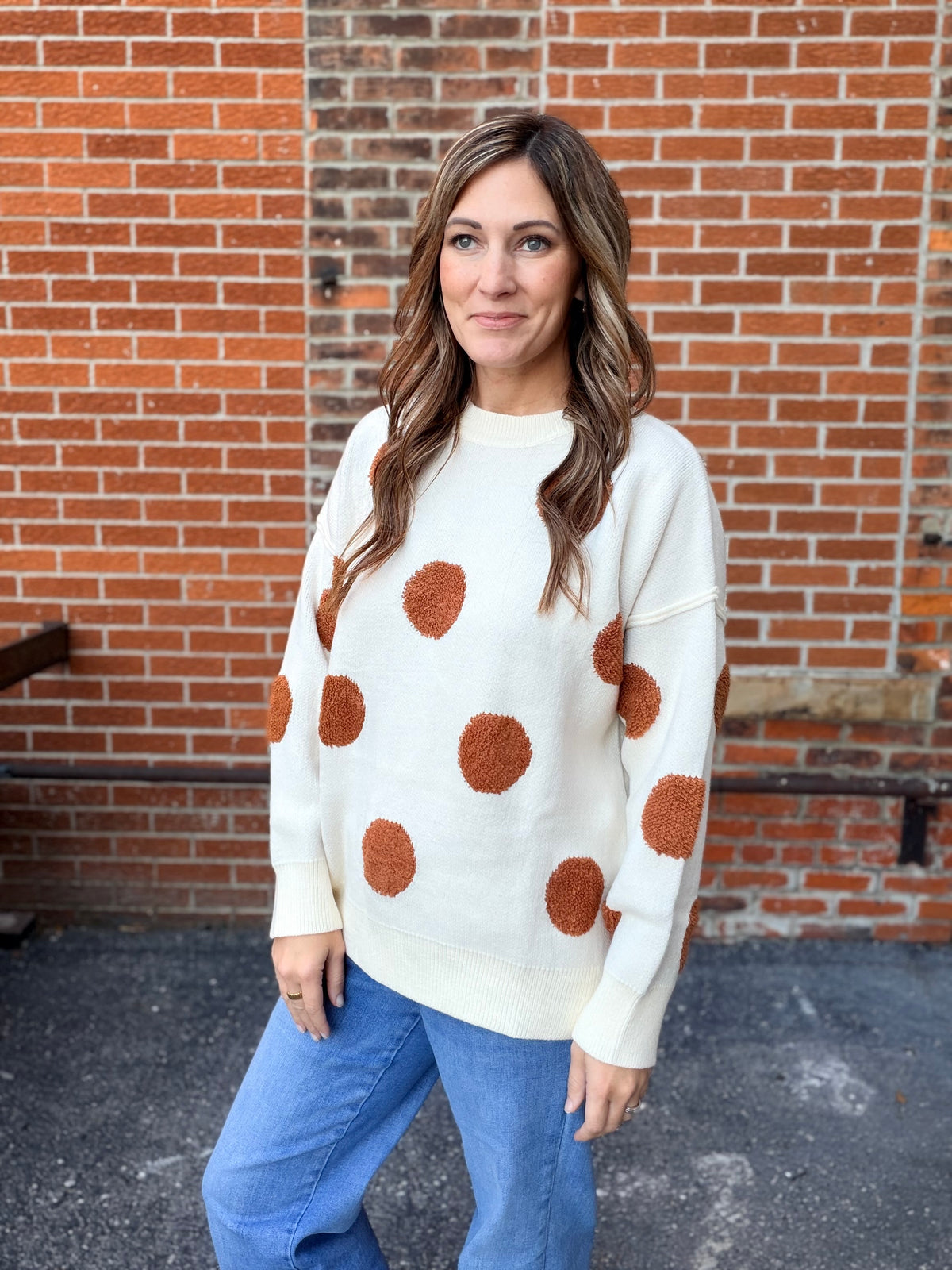 The Burton Polka Dot Oversized Sweater