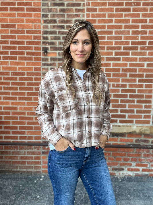 The Cosmo Plaid Collared Button Down