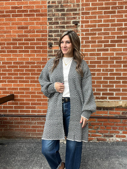 The Mabel Chevron Cardigan