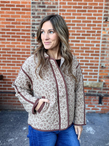 The Primrose Floral Quilted Jacket