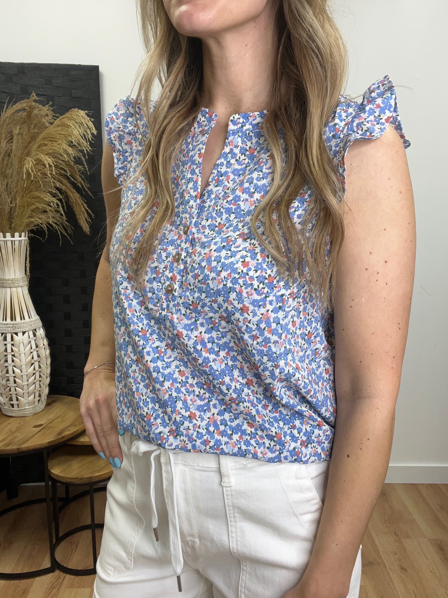 The Kathryn Floral Blouse Top