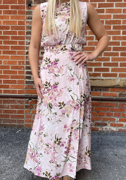 The Garden Valley Floral Midi Skirt