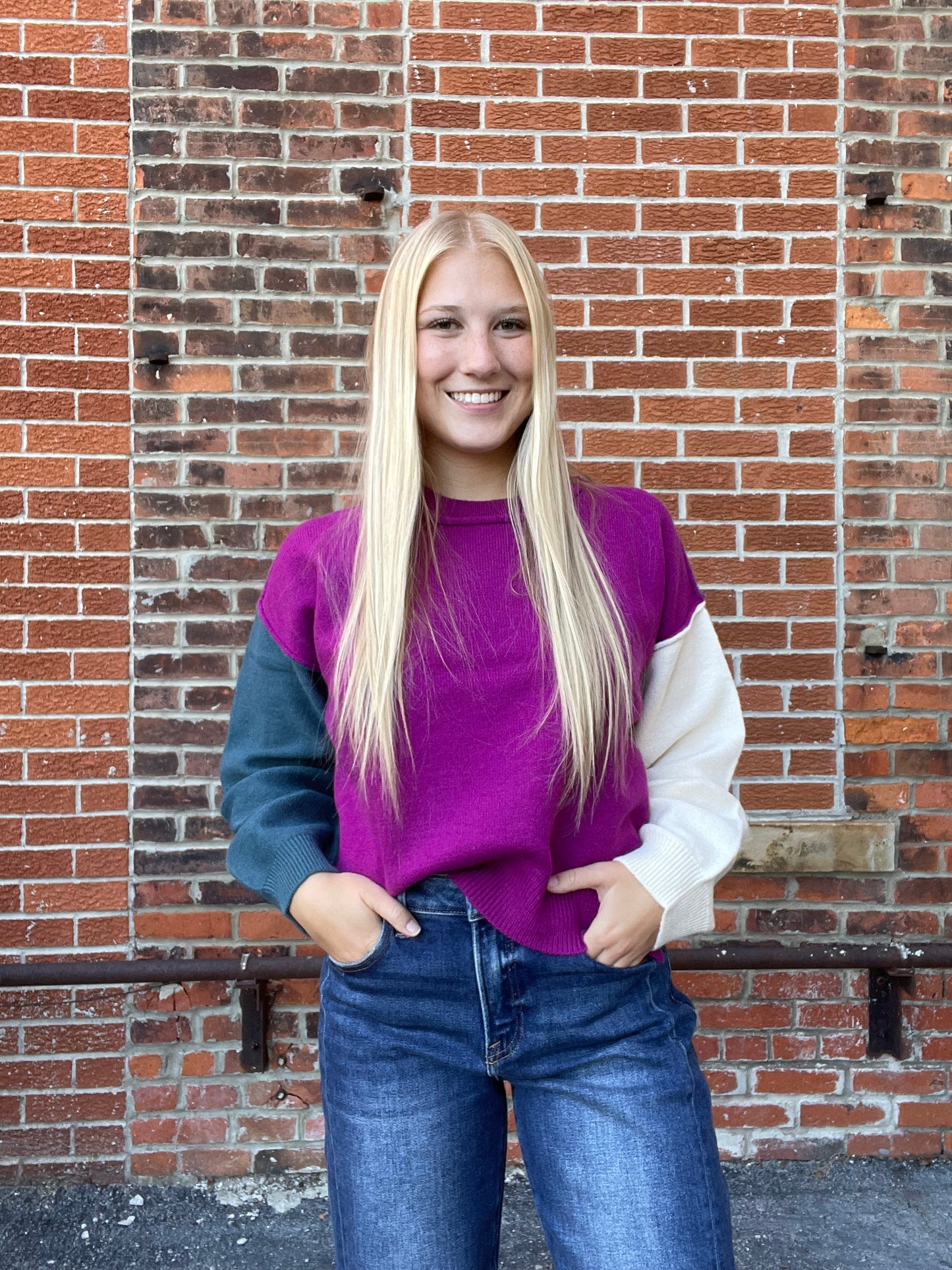 The Nala Multi Color Long Sleeve Sweater