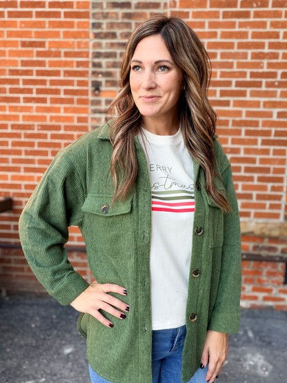 Retro Merry Christmas Cropped Tee