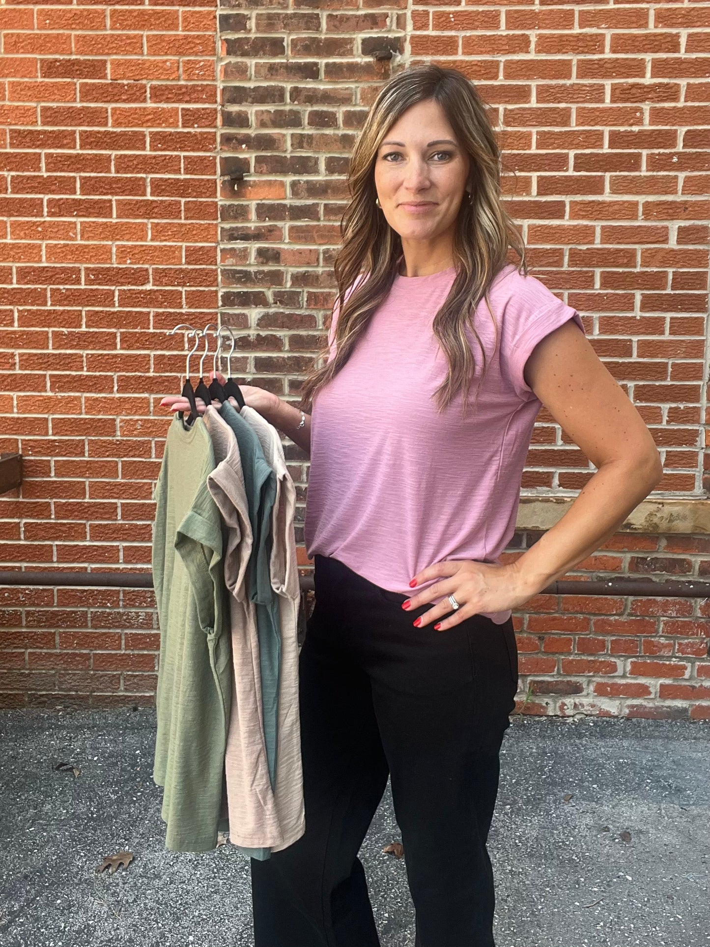 The Luna Slub Short Sleeve Top