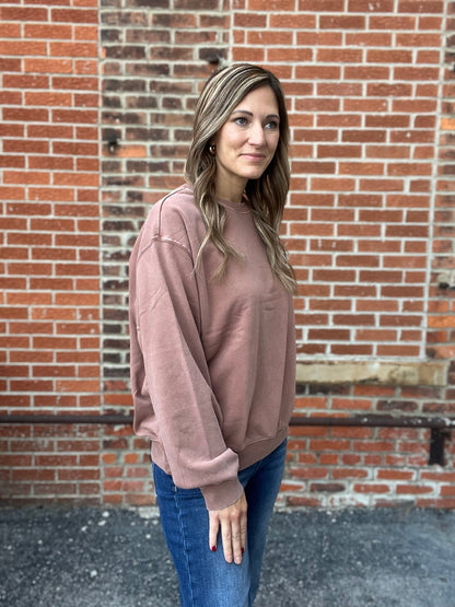 The Acid Wash Taylor Pullover Sweatshirt