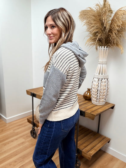 The Velma Half Button Down Sweater