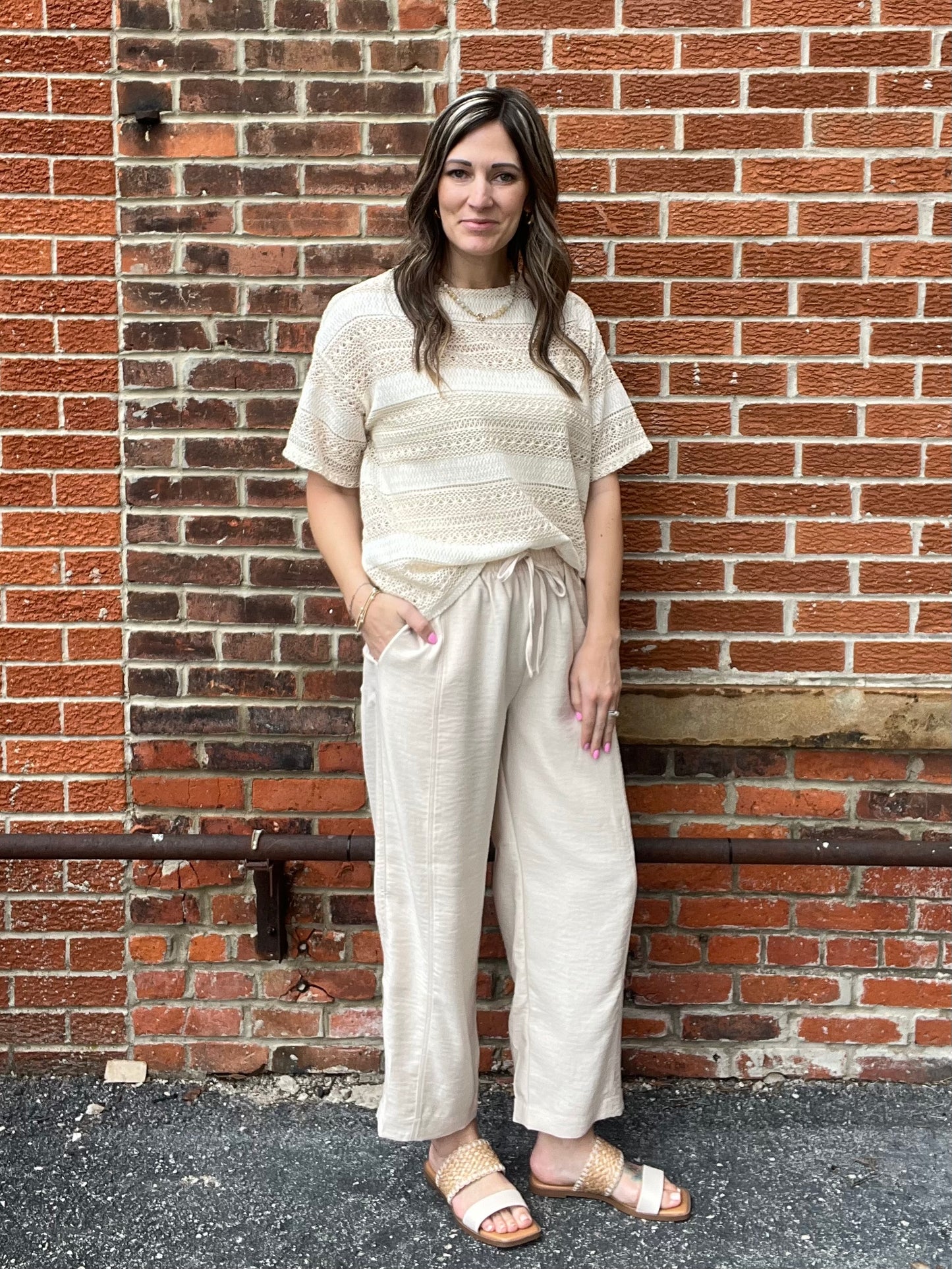 The Decklynn Cropped Pull On Pants