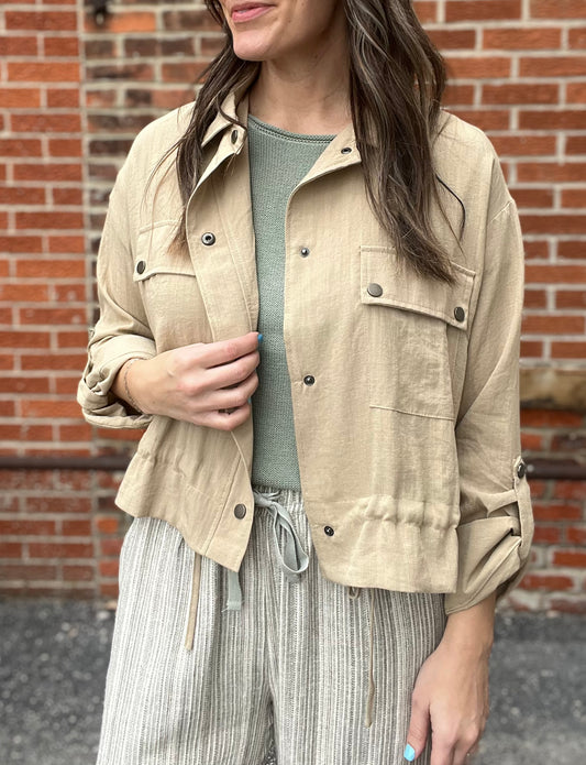 The Bree Quarter Length Tab Sleeve Jacket
