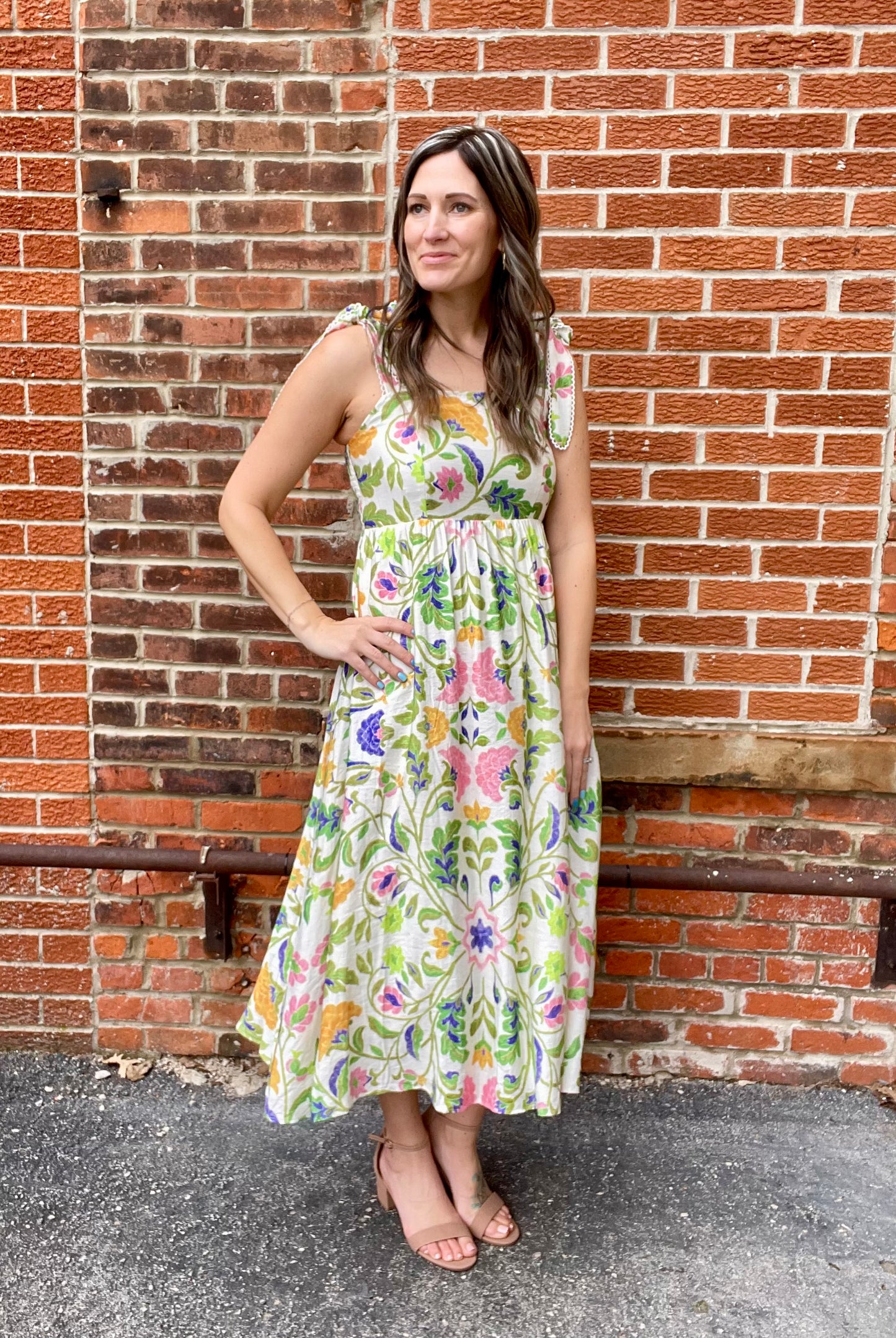 The Bria Square Neck Flowy Dress