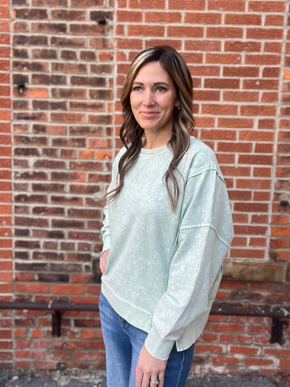 The Zinnia Acid Wash Long Sleeve