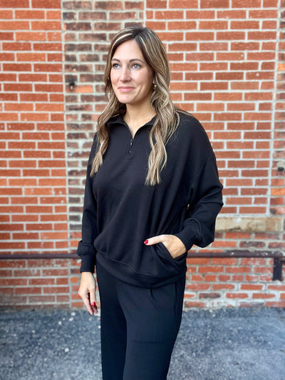 The Chloe Scuba Half Zip Pullover
