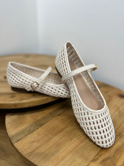 The Delha Woven Ballet Flat