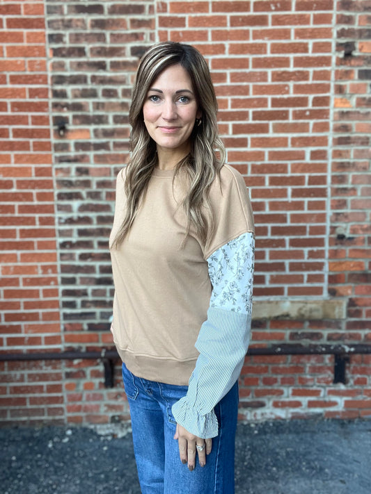 The Rumi Patchwork Pullover Top
