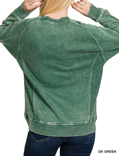 The Kollin Acid Washed Pullover Sweatshirt