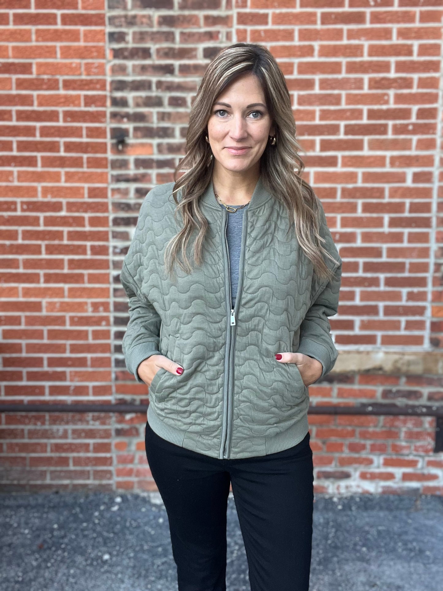The Landree Quilted Zip Jacket