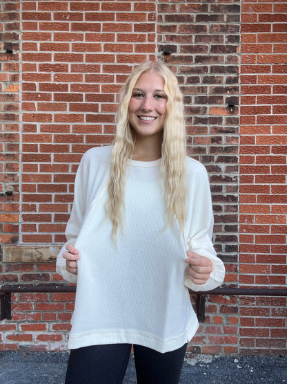 The Luna Reverse Seam Thermal Sweater
