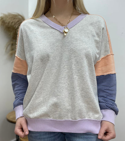 The Arlo Color Mixed Mineral Wash Top