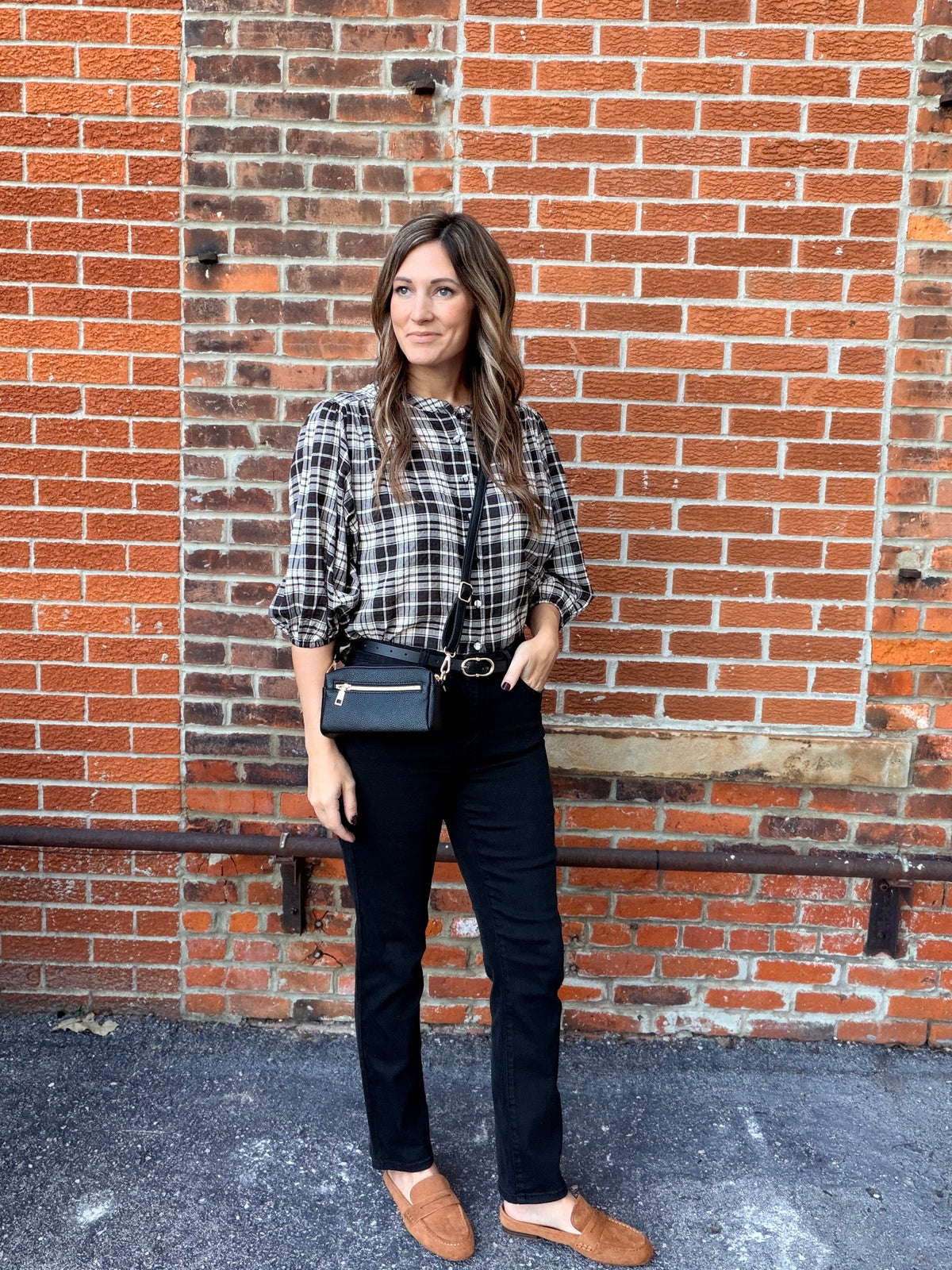 The Harrison Plaid Quarter Length Sleeve