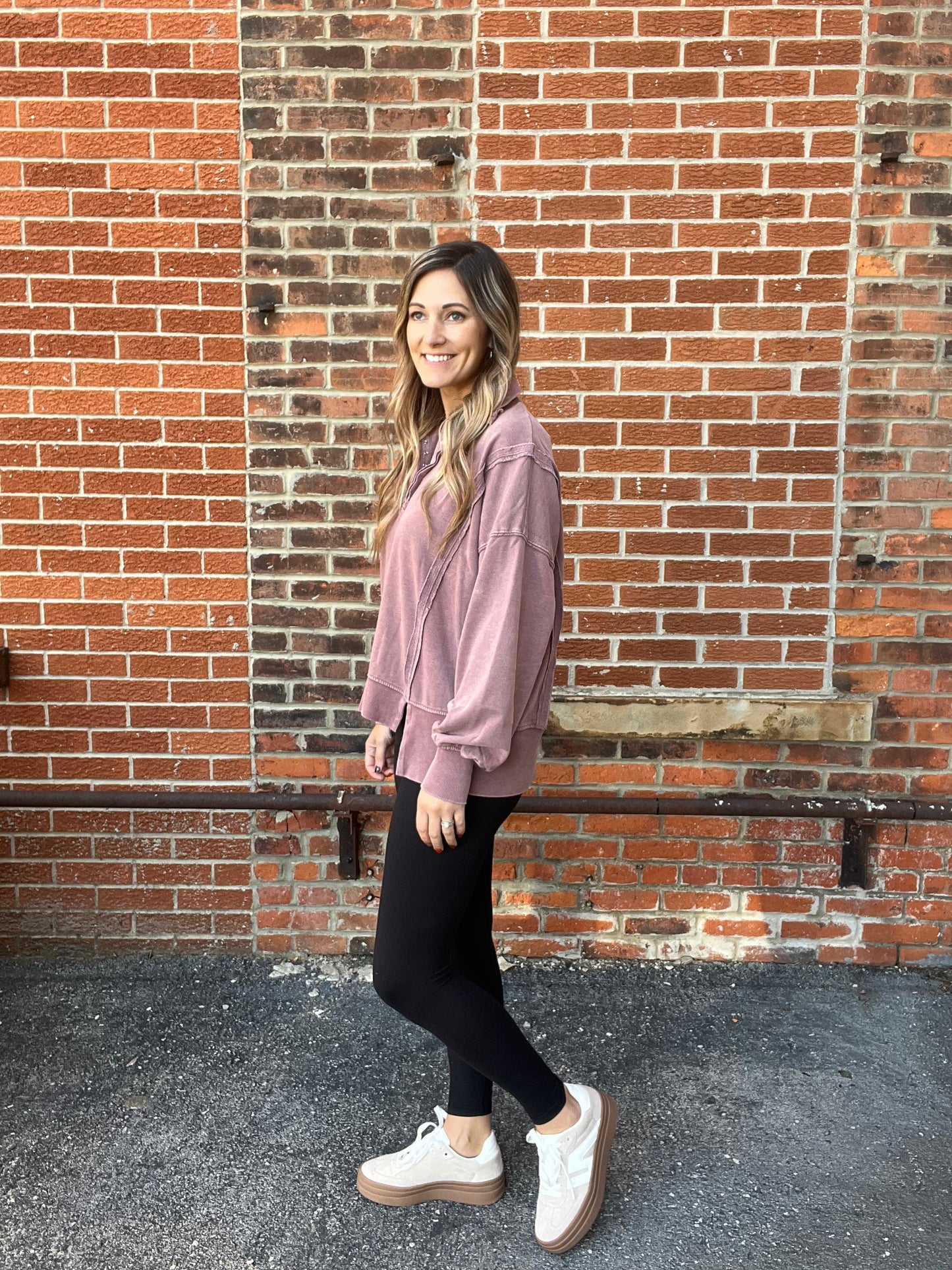 The Season Spiced Mineral Wash Pullover Sweatshirt