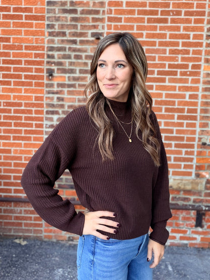 The Sullivan Rolled Mock Neck Sweater