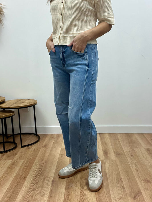 The Tinsley Wide Leg Barrel Jeans
